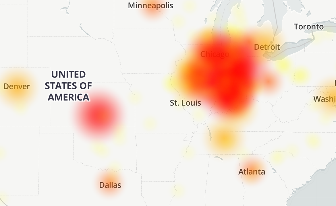 downdetector map